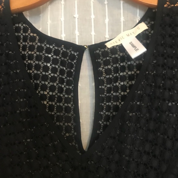 Stevie May black crochet top - Picture 6 of 6